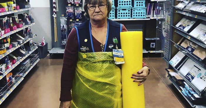This Lady Works At Walmart, Poses With Its Products For Store’s Local FB Page And People Love Her Sense Of Humor