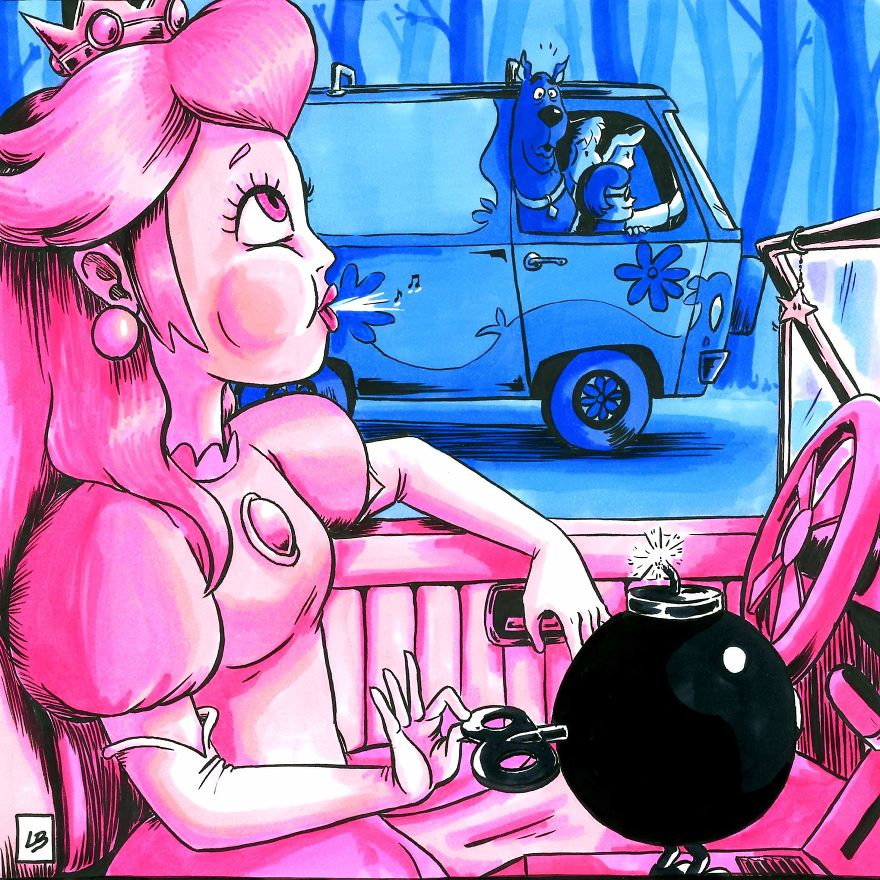 Peach vs. Scooby-Doo