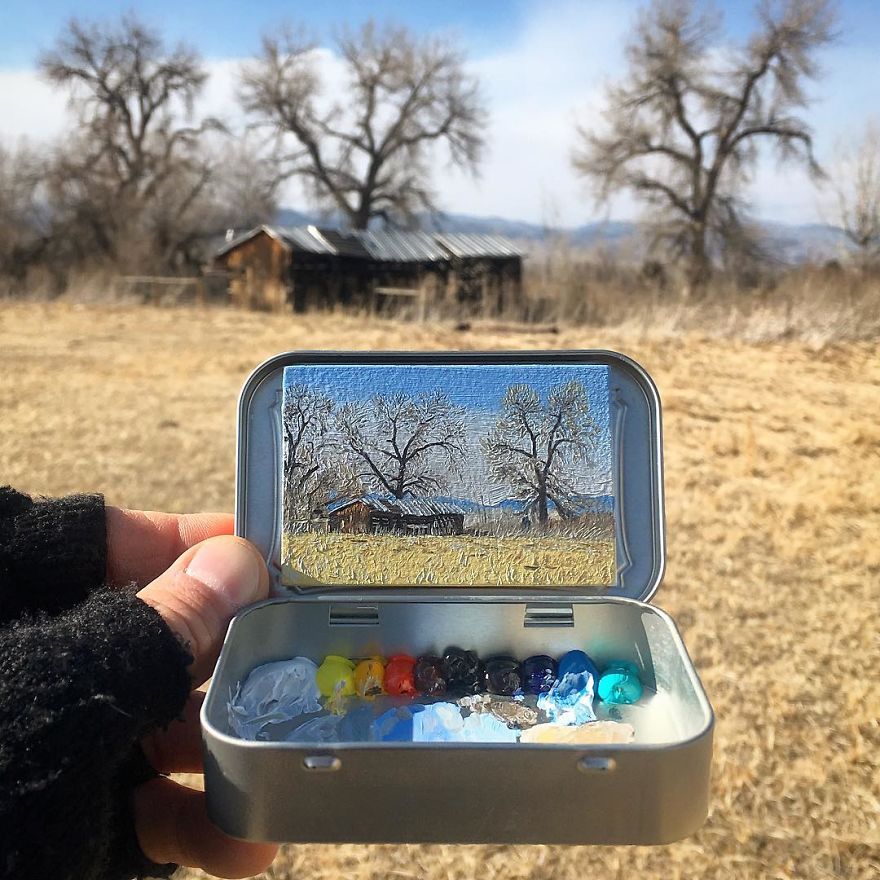 Artist Makes Amazing Mini Paintings In Cans Of Altoids