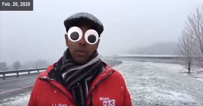 Reporter Has No Idea His Facebook Filters Are On During A Live Report, And The Broadcast Is Hilarious Reporter Has No Idea His Facebook Filters Are On During A Live Report, And The Broadcast Is Hilarious