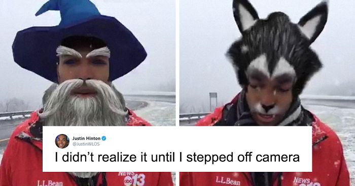 Reporter Has No Idea His Facebook Filters Are On During A Live Report, And The Broadcast Is Hilarious
