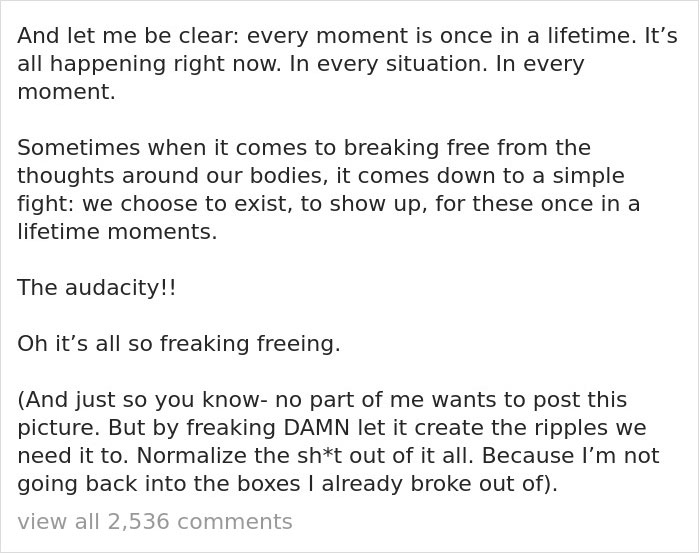 Someone Makes A Post About Strong Women Who Celebrate Their Natural Bodies, Illustrates It With The Perfect Example