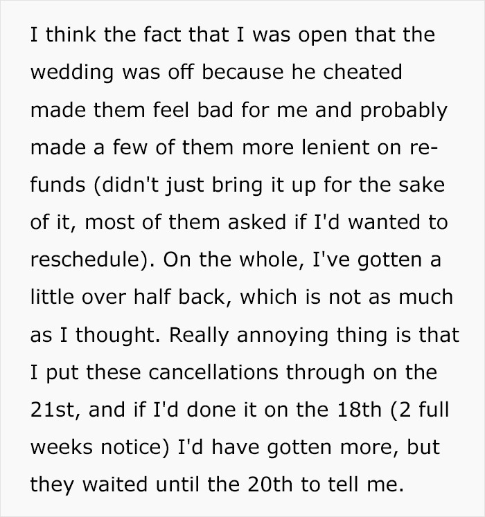 Woman Gets Cheated On 3 Weeks Before Her Wedding, Asks If She's A Jerk For Not Letting Her Sister Get Married Instead Woman Gets Cheated On 3 Weeks Before Her Wedding, Asks If She's A Jerk For Not Letting Her Sister Get Married Instead