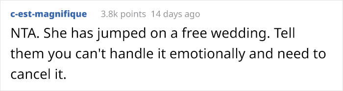 Woman Gets Cheated On 3 Weeks Before Her Wedding, Asks If She's A Jerk For Not Letting Her Sister Get Married Instead Woman Gets Cheated On 3 Weeks Before Her Wedding, Asks If She's A Jerk For Not Letting Her Sister Get Married Instead