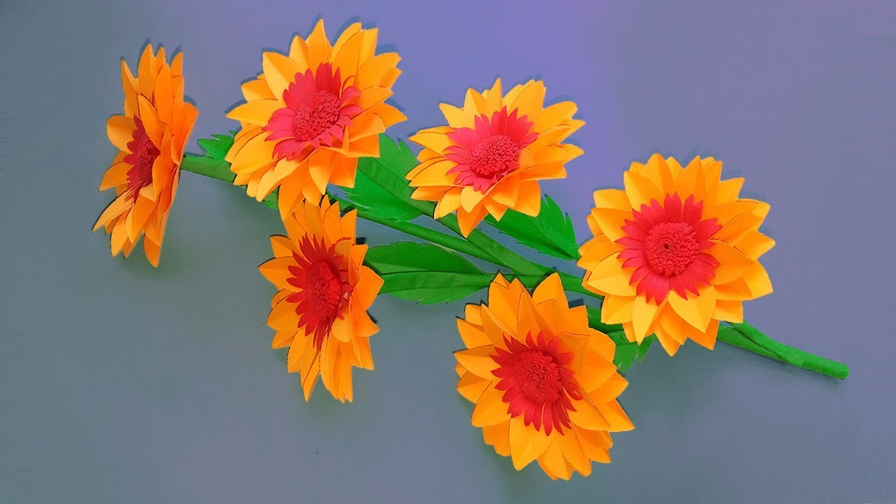 Amazing Easy Paper Flowers For Home Decoration