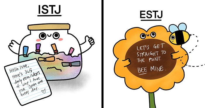 I Created Valentine’s Day Cards For All 16 Myers-Briggs Personality Types