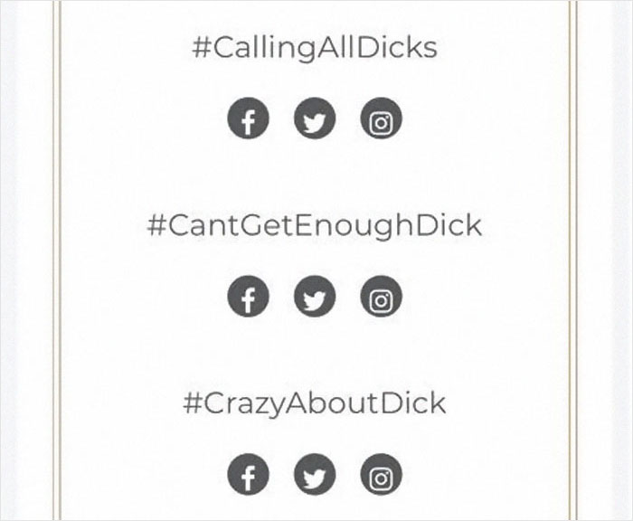 Guy Named Dick Tries Creating A Wedding Hashtag For Him And Fiancee, Gets Ridiculously Inappropriate Results