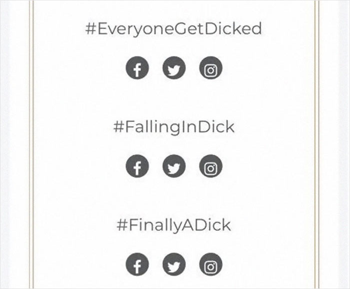 Guy Named Dick Tries Creating A Wedding Hashtag For Him And Fiancee, Gets Ridiculously Inappropriate Results