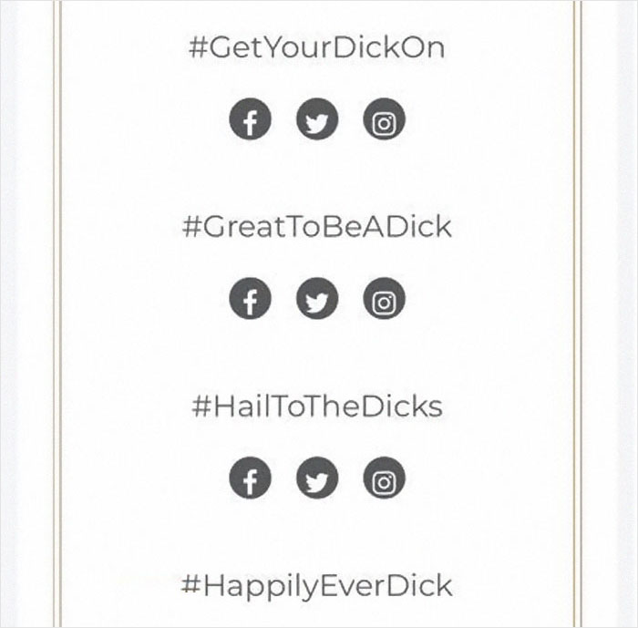 Guy Named Dick Tries Creating A Wedding Hashtag For Him And Fiancee, Gets Ridiculously Inappropriate Results
