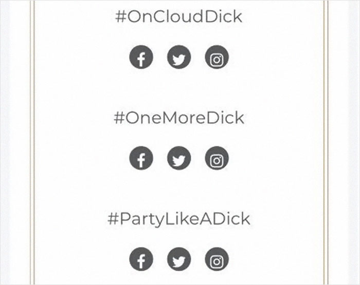 Guy Named Dick Tries Creating A Wedding Hashtag For Him And Fiancee, Gets Ridiculously Inappropriate Results Guy Named Dick Tries Creating A Wedding Hashtag For Him And Fiancee, Gets Ridiculously Inappropriate Results