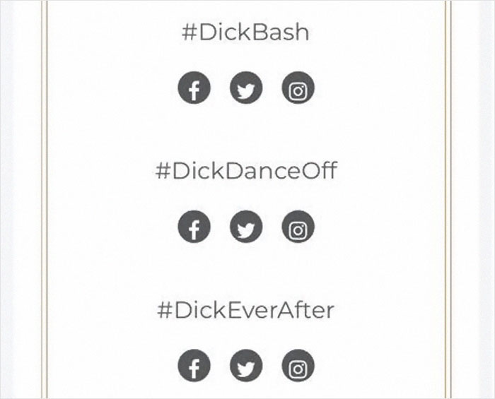 Guy Named Dick Tries Creating A Wedding Hashtag For Him And Fiancee, Gets Ridiculously Inappropriate Results