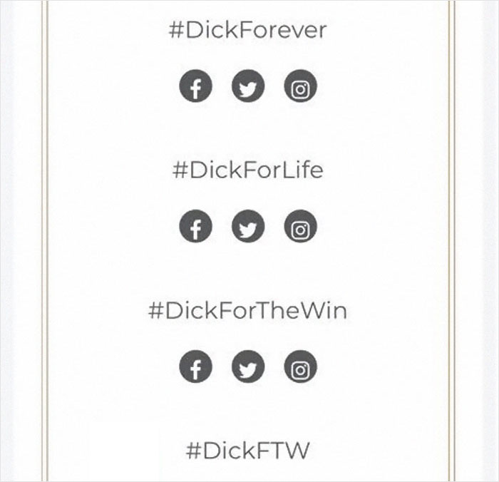 Guy Named Dick Tries Creating A Wedding Hashtag For Him And Fiancee, Gets Ridiculously Inappropriate Results