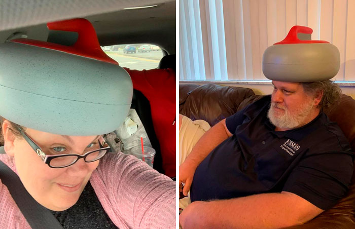 Hubby Found This At Goodwill In Mount Dora Fl Today. When I Saw Him Walk Up With It I Thought It Was A Curling Stone. Nope! It’s A Hat! Who Knew Curling Hats Existed Or That We Needed This In Our Life. Perfect Find For My Step Dad Who Loves Curling