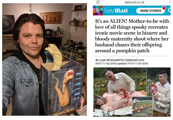 Found This Chestburster Model From The Movie Alien At A Cool Garage Sale That Had Some Movie Memorabilia For $20