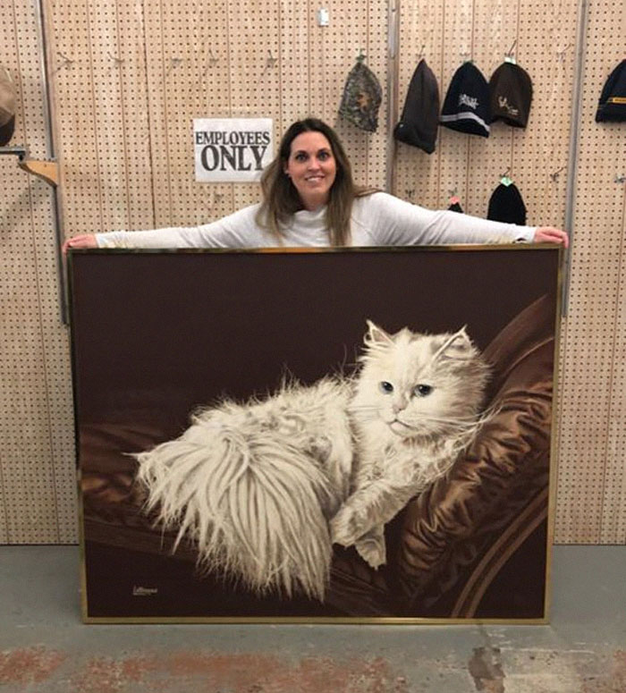 Possibly The World’s Largest Cat Painting For $15