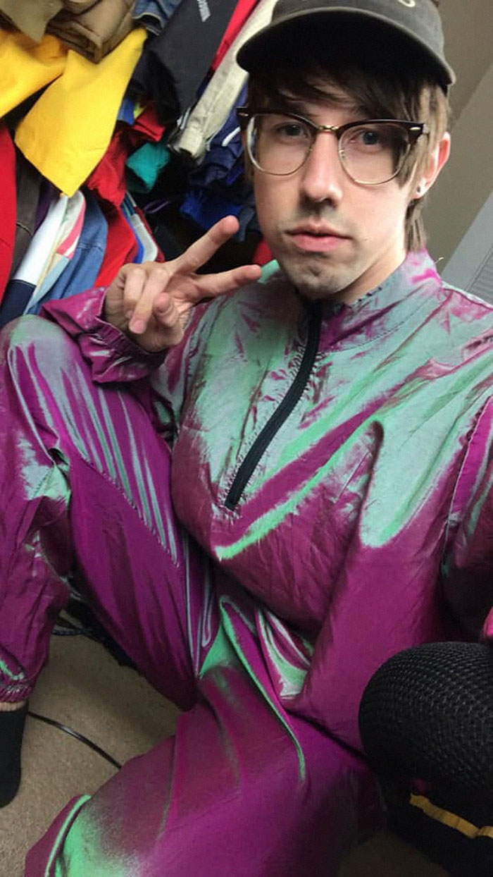 Found This Iridescent Track Suit At A Local Thrift Store, Now Ive Got Something To Go To The Club In