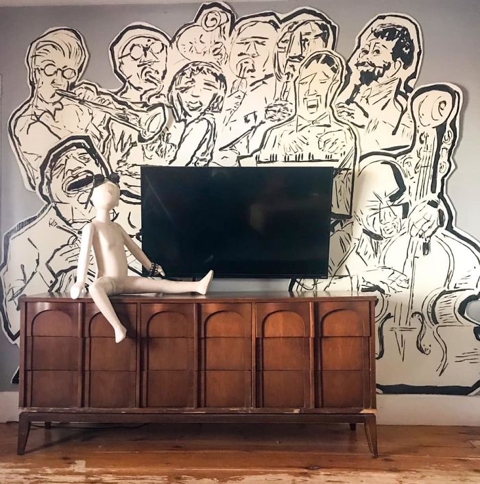 I Bought These Cardboard Cutouts At An Estate Sale In Rhode Island For $20