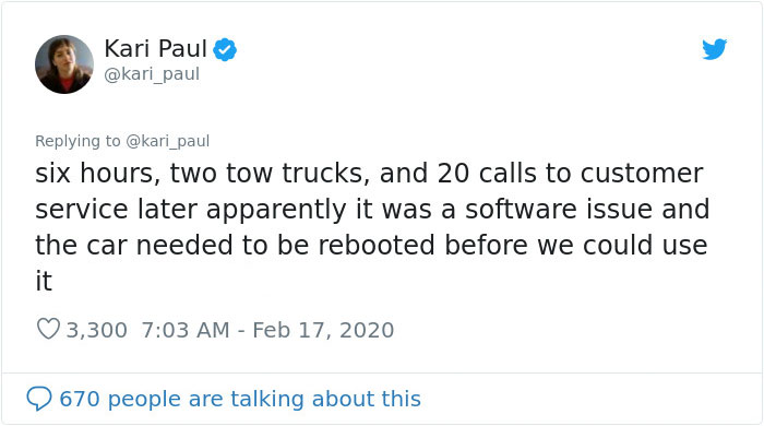 Woman Gets Stuck In Rural California After Losing Cell Service While Driving An App-Powered Rental Car And The Company Tells Her To Sleep In The Car