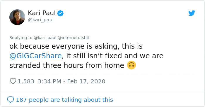 Woman Gets Stuck In Rural California After Losing Cell Service While Driving An App-Powered Rental Car And The Company Tells Her To Sleep In The Car