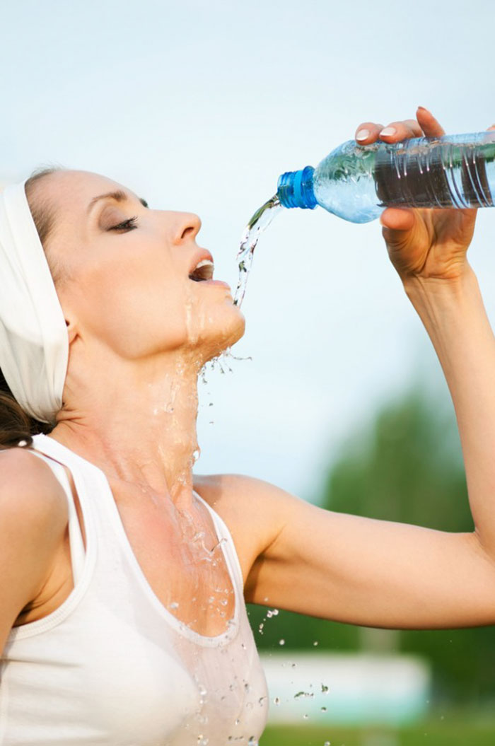 Women-Dont-Know-How-To-Drink-Water-Stock-Photos