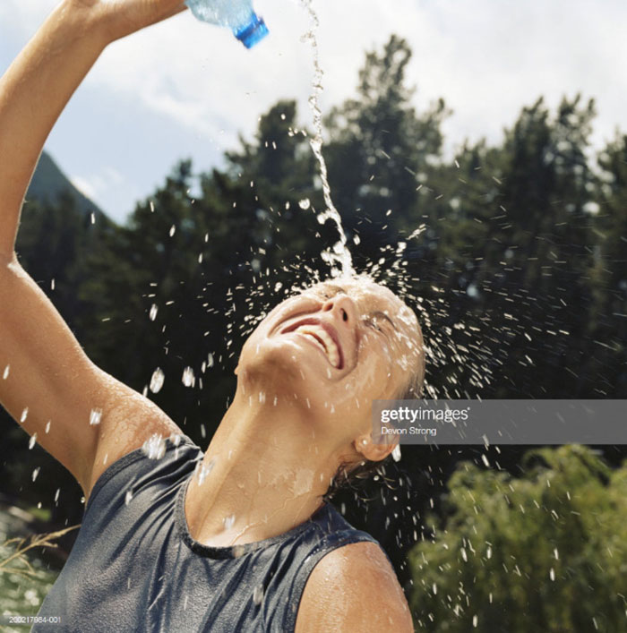 Women-Dont-Know-How-To-Drink-Water-Stock-Photos