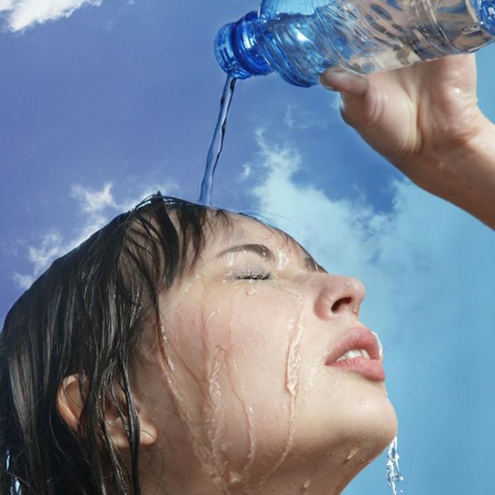 Women-Dont-Know-How-To-Drink-Water-Stock-Photos