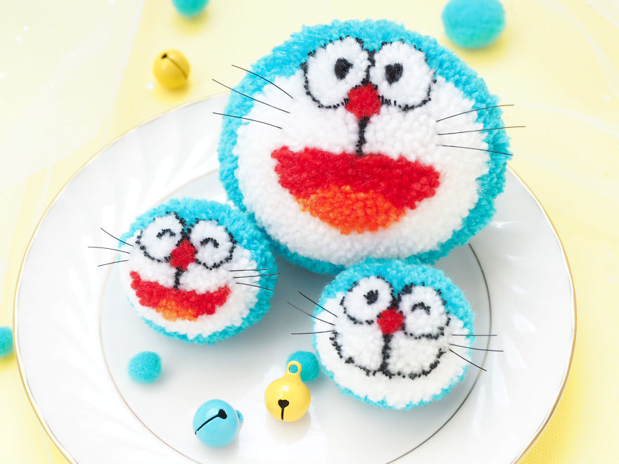 Pompom Characters Made Out Of Yarn - DIY Compilation