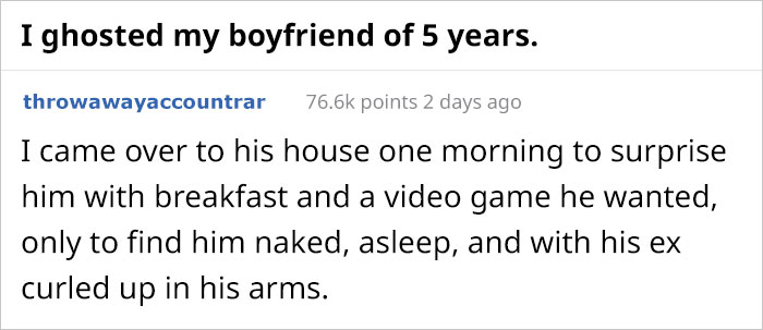 Woman Finds Her Boyfriend Of 5 Years In Bed With Another Woman, Shares How She Completely Ghosted Him Woman Finds Her Boyfriend Of 5 Years In Bed With Another Woman, Shares How She Completely Ghosted Him