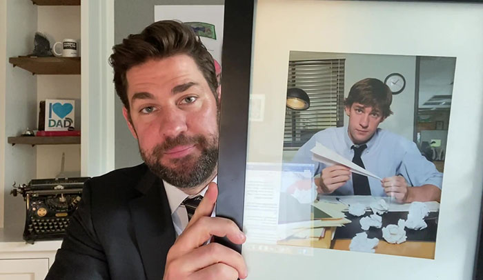 John Krasinski Shares Some Good News, Invites Steve Carell To Lift Up People's Spirits
