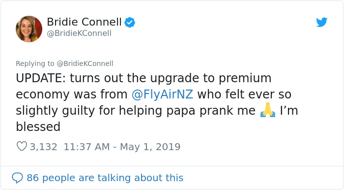 Dad Gets Airlines To Prank His Daughter As Part Of Their Prank War That's Been Going On For Over 15 Years Dad Gets Airlines To Prank His Daughter As Part Of Their Prank War That's Been Going On For Over 15 Years