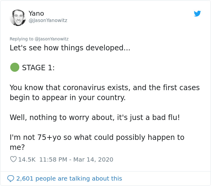 “To The Rest Of The World, You Have No Idea What’s Coming”: Man Lists 6 Stages Italy Has Gone Through “To The Rest Of The World, You Have No Idea What’s Coming”: Man Lists 6 Stages Italy Has Gone Through
