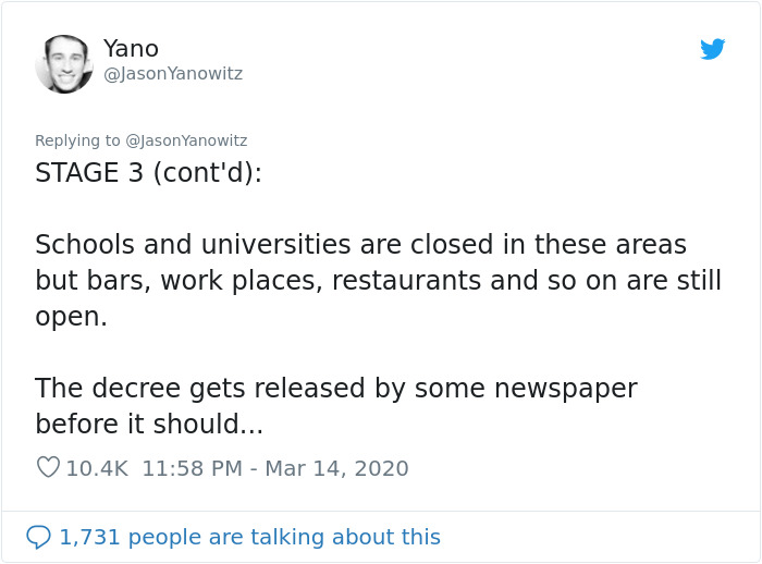 “To The Rest Of The World, You Have No Idea What’s Coming”: Man Lists 6 Stages Italy Has Gone Through “To The Rest Of The World, You Have No Idea What’s Coming”: Man Lists 6 Stages Italy Has Gone Through