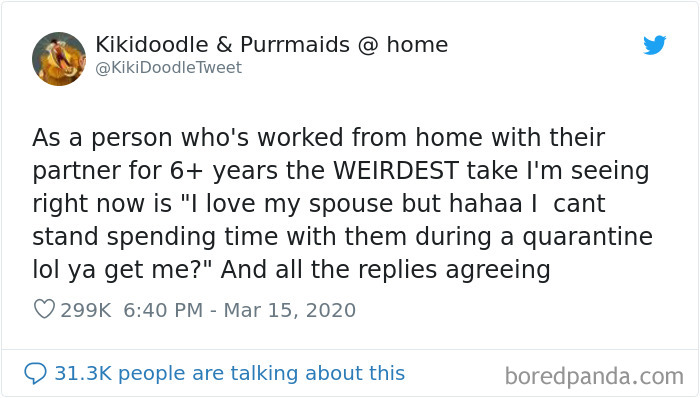 Woman Offers Advice To People Who Are Staying At Home With Their Spouse During The Coronavirus Quarantine