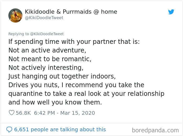 Woman Offers Advice To People Who Are Staying At Home With Their Spouse During The Coronavirus Quarantine