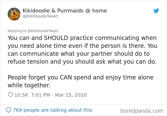 Woman Offers Advice To People Who Are Staying At Home With Their Spouse During The Coronavirus Quarantine