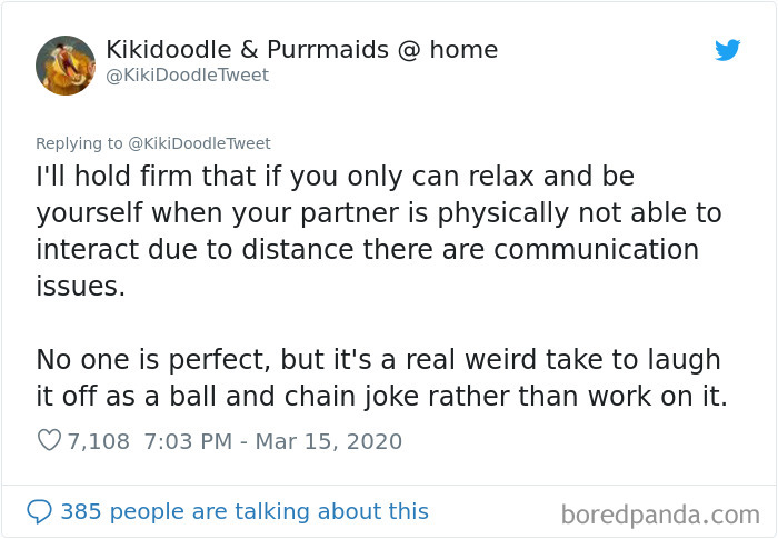 Woman Offers Advice To People Who Are Staying At Home With Their Spouse During The Coronavirus Quarantine