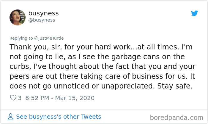 Garbageman Takes To Twitter To Reassure People Amidst The Coronavirus Crisis And His Message Is Heartwarming Garbageman Takes To Twitter To Reassure People Amidst The Coronavirus Crisis And His Message Is Heartwarming