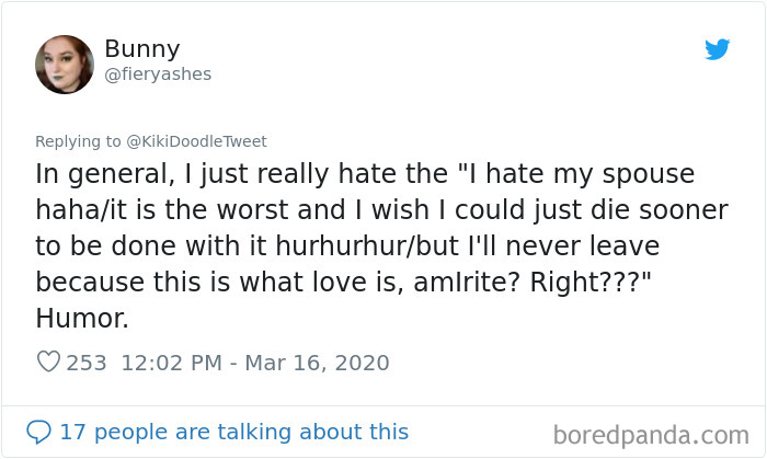 Woman Offers Advice To People Who Are Staying At Home With Their Spouse During The Coronavirus Quarantine