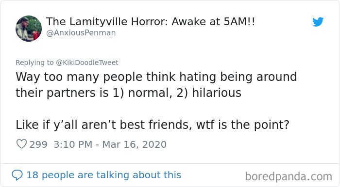 Woman Offers Advice To People Who Are Staying At Home With Their Spouse During The Coronavirus Quarantine