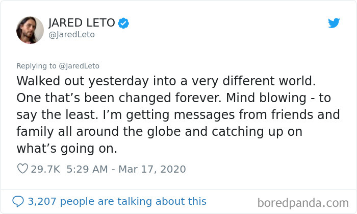 Jared Leto Spent 12 Days In A Silent Retreat Being Clueless About Coronavirus