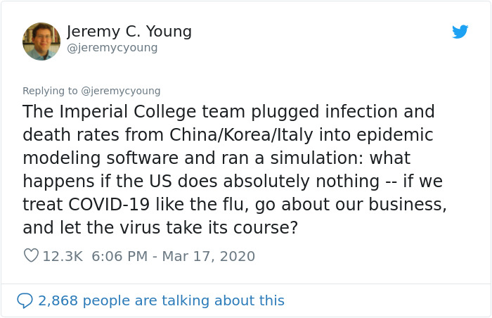 Scientist Explains What Would Happen If "The US Does Absolutely Nothing And Lets Virus Take Its Course" Scientist Explains What Would Happen If "The US Does Absolutely Nothing And Lets Virus Take Its Course"