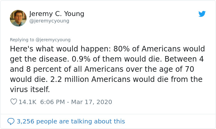 Scientist Explains What Would Happen If "The US Does Absolutely Nothing And Lets Virus Take Its Course" Scientist Explains What Would Happen If "The US Does Absolutely Nothing And Lets Virus Take Its Course"