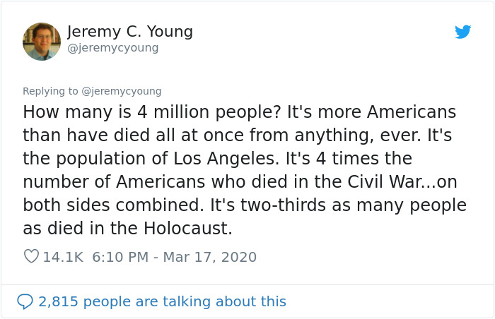 Scientist Explains What Would Happen If "The US Does Absolutely Nothing And Lets Virus Take Its Course" Scientist Explains What Would Happen If "The US Does Absolutely Nothing And Lets Virus Take Its Course"
