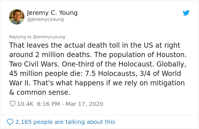 Scientist Explains What Would Happen If "The US Does Absolutely Nothing And Lets Virus Take Its Course" Scientist Explains What Would Happen If "The US Does Absolutely Nothing And Lets Virus Take Its Course"