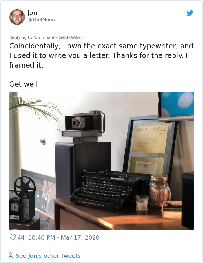 Tom Hanks Sends Another Update On His Health After Testing Positive For Coronavirus