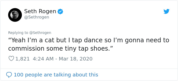 Seth Rogen Decides To Watch "Cats" While In Quarantine, Gets High, And Writes A Review Seth Rogen Decides To Watch "Cats" While In Quarantine, Gets High, And Writes A Review