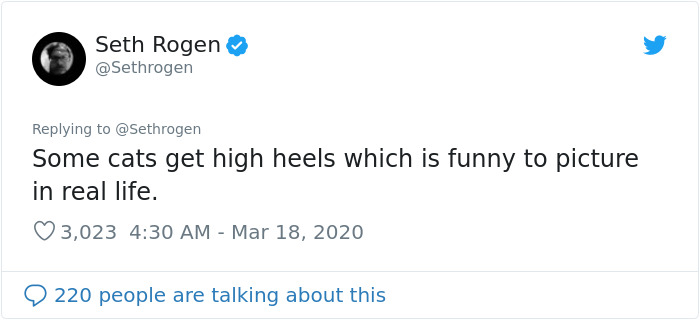 Seth Rogen Decides To Watch "Cats" While In Quarantine, Gets High, And Writes A Review Seth Rogen Decides To Watch "Cats" While In Quarantine, Gets High, And Writes A Review