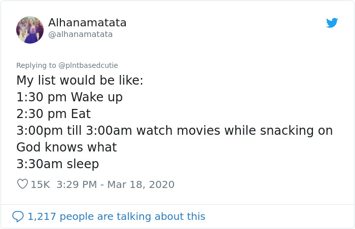 This Woman Tries To Bring Stability Into Her Life By Creating A Quarantine Routine, People Follow Her Example