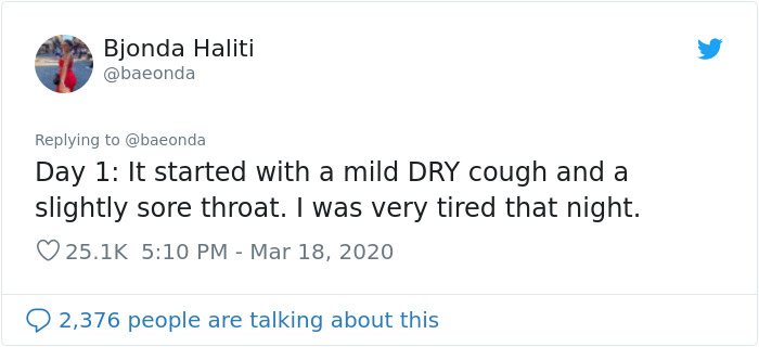 22-Year-Old Girl Who Tested Positive For Coronavirus Shares What It Was Like Fighting The Disease