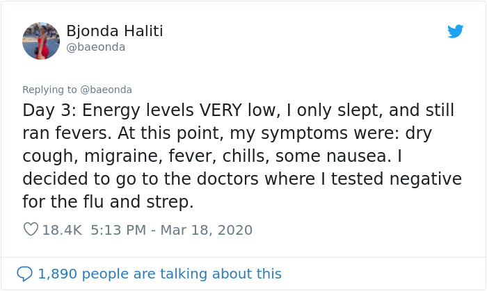 22-Year-Old Girl Who Tested Positive For Coronavirus Shares What It Was Like Fighting The Disease